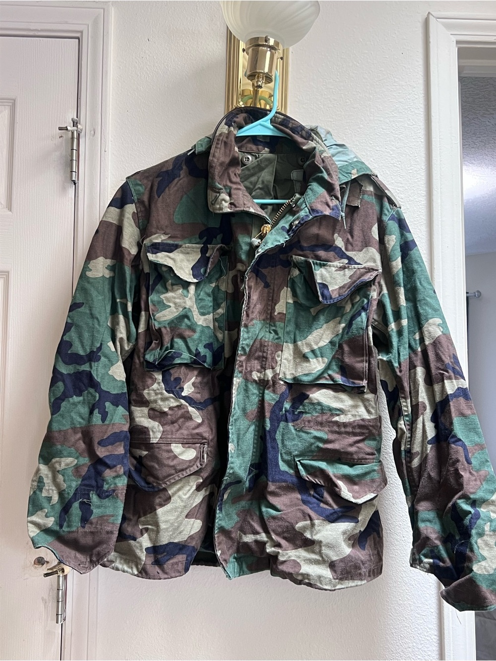 Vintage U.S. Military Woodland Camo Field Jacket & BDU Pants – 2 Piece Lot